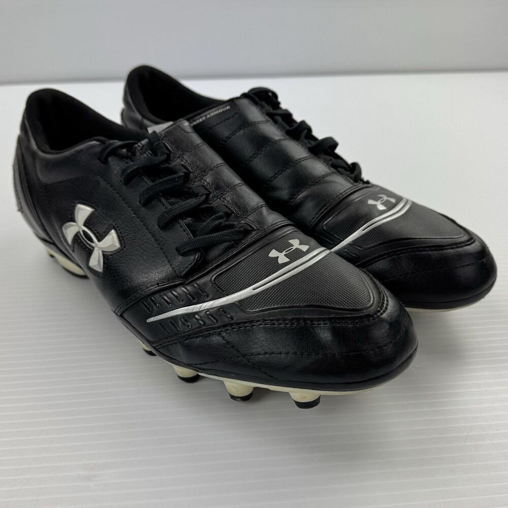 Under Armour Soccer Cleats Mens 12 Black Molded Stud Football